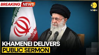 BREAKING Iran’s Khamenei Addresses First Friday Sermon in 5 Years  Latest English News  WION [upl. by Ahel]