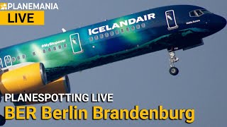 Flugzeuge LIVE vom Airport BER Berlin Brandenburg [upl. by Aspa]