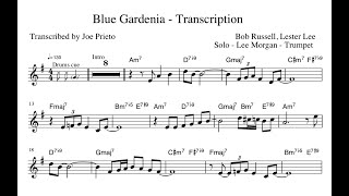 Lee Morgan  Blue Gardenia Transcription [upl. by Ahsiret]