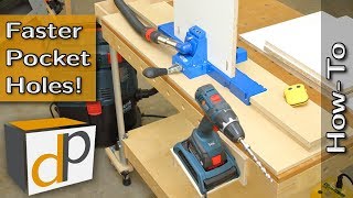 Ultra Efficient Setup for Kreg K5 Jig  Drill Faster Pocket Holes [upl. by Ajnek]