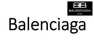 How to Pronounce Balenciaga CORRECTLY [upl. by Elatnahc812]