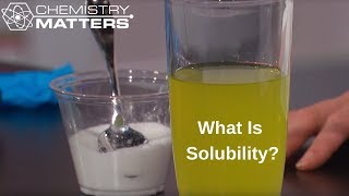 What Is Solubility  Chemistry Matters [upl. by Eillah]