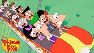 Rollercoaster  Phineas and Ferb  Disney XD [upl. by Canty]