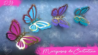 DIY Mariposas de cartulina Kath Reyes [upl. by Seymour]