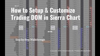 How to Setup and Customize Trading DOM in Sierra Chart [upl. by Lubeck507]