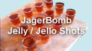 JAGERBOMB JELLY  JELLO SHOTS RECIPE [upl. by Ecyor]