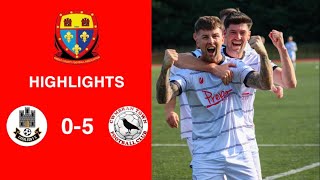 Caerleon 05 Cwmbrân Town  Gwent FA Senior cup  Quarter final highlights [upl. by Aceissej353]