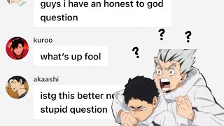 haikyuu texts  oya oya shenanigans [upl. by Anrol303]