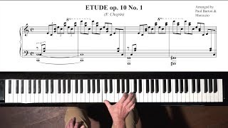 Chopin Etude Op10 No1 TUTORIAL Part 1  P Barton FEURICH piano [upl. by Down]