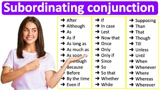 SUBORDINATING CONJUNCTIONS 📚 Learn all types with examples  English Grammar [upl. by Nylhsa]