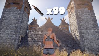 I Built an Unraidable Pyramid in Vanilla Rust [upl. by Means412]