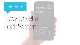 How to Set a Lock Screen  Jitterbug Smart [upl. by Amolap]