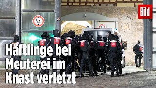 Gefängnismeuterei Polizei stürmt Knast in Thüringen  JVA Untermaßfeld [upl. by Bel222]